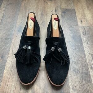 Franco Sarto Womens Hadden Black suede, Loafers